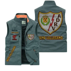 Rayo Vallecano La Liga Outdoor Sleeveless Vest LALIGA3502062513, Gift For Fan Rayo Vallecano - Bean Green