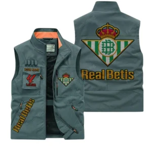 Real Betis La Liga Outdoor Sleeveless Vest LALIGA3502062514, Gift For Fan Real Betis - Bean Green