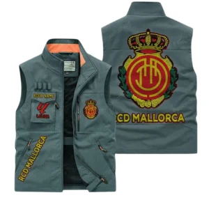 Real Mallorca La Liga Outdoor Sleeveless Vest LALIGA3502062516, Gift For Fan Real Mallorca - Bean Green