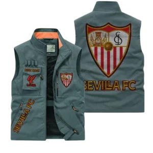 Sevilla La Liga Outdoor Sleeveless Vest LALIGA3502062518, Gift For Fan Sevilla - Bean Green