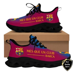 Barcelona La Liga Max Soul Shoes LALIGA3702062502, Gift For Fan Barcelona - Black