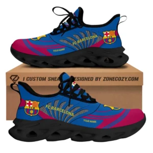 Barcelona La Liga Max Soul Shoes LALIGA3702062503, Gift For Fan Barcelona - Black