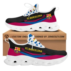 Barcelona La Liga Max Soul Shoes LALIGA3702062509, Gift For Fan Barcelona - White