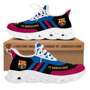 Barcelona La Liga Max Soul Shoes LALIGA3702062510, Gift For Fan Barcelona - White