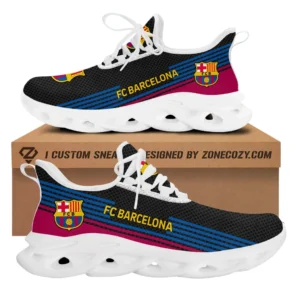 Barcelona La Liga Max Soul Shoes LALIGA3702062511, Gift For Fan Barcelona - White