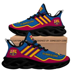 Barcelona La Liga Max Soul Shoes LALIGA3702062512, Gift For Fan Barcelona - Black