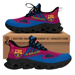 Barcelona La Liga Max Soul Shoes LALIGA3702062513, Gift For Fan Barcelona - Black