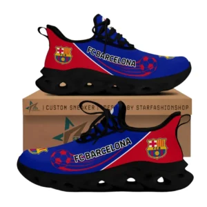 Barcelona La Liga Max Soul Shoes LALIGA3702062517, Gift For Fan Barcelona - Black