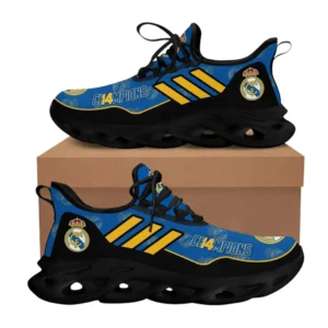 Real Madrid La Liga Max Soul Shoes LALIGA38020703, Gift For Fan Real Madrid - Black