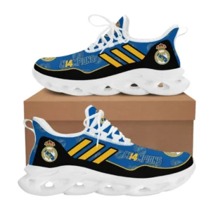 Real Madrid La Liga Max Soul Shoes LALIGA38020703, Gift For Fan Real Madrid - White
