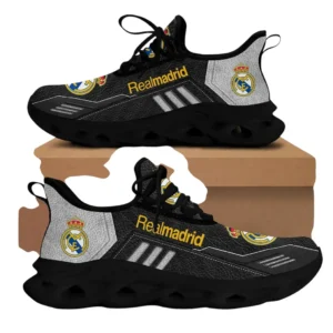 Real Madrid La Liga Max Soul Shoes LALIGA38020716, Gift For Fan Real Madrid - Black