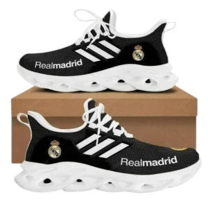 Real Madrid La Liga Max Soul Shoes LALIGA38020719, Gift For Fan Real Madrid - White