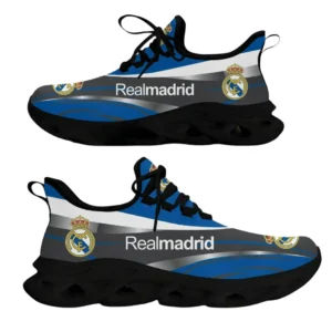 Real Madrid La Liga Max Soul Shoes LALIGA38020720, Gift For Fan Real Madrid - Black