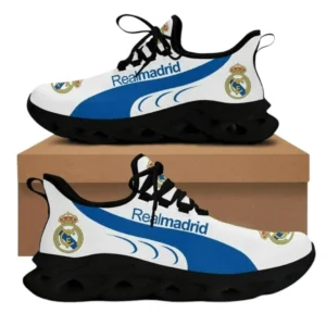 Real Madrid La Liga Max Soul Shoes LALIGA38020721, Gift For Fan Real Madrid - Black