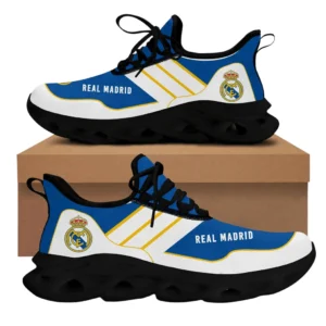 Real Madrid La Liga Max Soul Shoes LALIGA38020724, Gift For Fan Real Madrid - Black