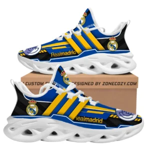 Real Madrid La Liga Max Soul Shoes LALIGA38020725, Gift For Fan Real Madrid - White