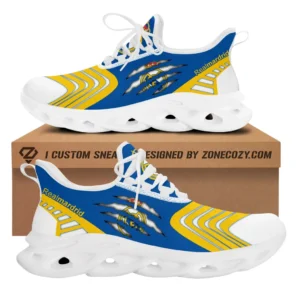 Real Madrid La Liga Max Soul Shoes LALIGA38020735, Gift For Fan Real Madrid - White