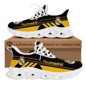 Real Madrid La Liga Max Soul Shoes LALIGA38020741, Gift For Fan Real Madrid - White