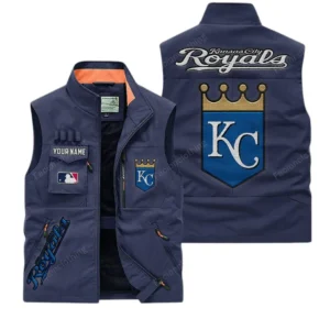 Kansas City Royals MLB Outdoor Sleeveless Vest MLB2002042036, Gift For Fan Kansas City Royals - Dark Blue