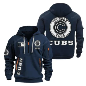 Chicago Cubs MLB Hoodie Half Zipper MLB2102042030, Gift For Fan Chicago Cubs - Navy