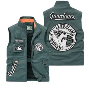 Cleveland Guardians MLB Outdoor Sleeveless Vest MLB2202042033, Gift For Fan Cleveland Guardians - Bean Green