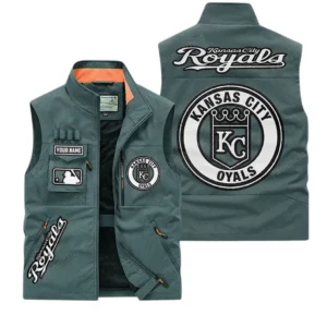 Kansas City Royals MLB Outdoor Sleeveless Vest MLB2202042037, Gift For Fan Kansas City Royals - Bean Green