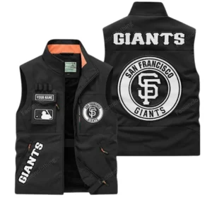 San Francisco Giants MLB Outdoor Sleeveless Vest MLB2202042048, Gift For Fan San Francisco Giants - Black