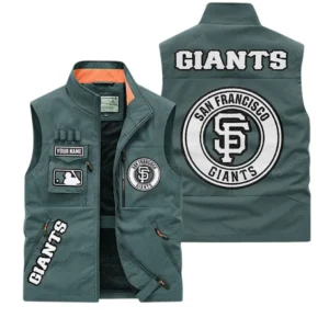 San Francisco Giants MLB Outdoor Sleeveless Vest MLB2202042048, Gift For Fan San Francisco Giants - Bean Green
