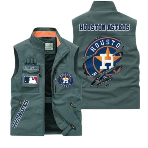 Houston Astros MLB Outdoor Sleeveless Vest MLB2302052036, Gift For Fan Houston Astros - Bean Green