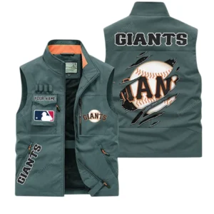 San Francisco Giants MLB Outdoor Sleeveless Vest MLB2302052048, Gift For Fan San Francisco Giants - Bean Green
