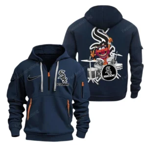 Chicago White Sox MLB Hoodie Half Zipper MLB2502052031, Gift For Fan Chicago White Sox - Navy