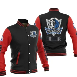 Dallas Mavericks Baseball Jacket NBA82210125018 - Gift For Fan Dallas Mavericks -Red Black