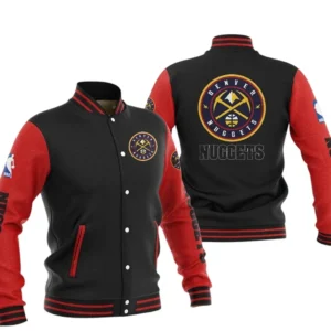 Denver Nuggets Baseball Jacket NBA82210125019 - Gift For Fan Denver Nuggets -Red Black