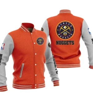Denver Nuggets Baseball Jacket NBA82210125019 - Gift For Fan Denver Nuggets -Orange