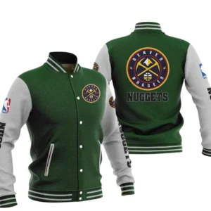 Denver Nuggets Baseball Jacket NBA82210125019 - Gift For Fan Denver Nuggets -Green