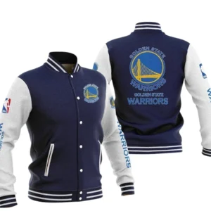 Golden State Warriors Baseball Jacket NBA82210125021 - Gift For Fan Golden State Warriors -Navy