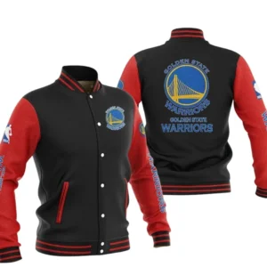 Golden State Warriors Baseball Jacket NBA82210125021 - Gift For Fan Golden State Warriors -Red Black
