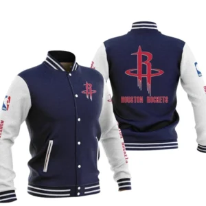 Houston Rockets Baseball Jacket NBA82210125022 - Gift For Fan Houston Rockets -Navy