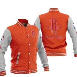 Houston Rockets Baseball Jacket NBA82210125022 - Gift For Fan Houston Rockets -Orange