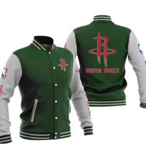 Houston Rockets Baseball Jacket NBA82210125022 - Gift For Fan Houston Rockets -Green