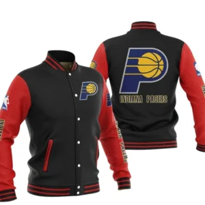 Indiana Pacers Baseball Jacket NBA82210125023 - Gift For Fan Indiana Pacers -Red Black