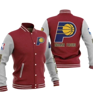 Indiana Pacers Baseball Jacket NBA82210125023 - Gift For Fan Indiana Pacers -Dark Red