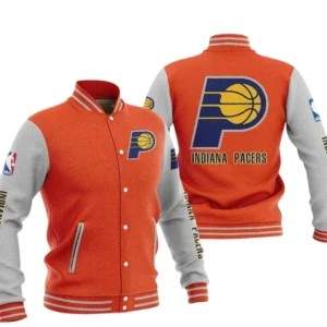 Indiana Pacers Baseball Jacket NBA82210125023 - Gift For Fan Indiana Pacers -Orange