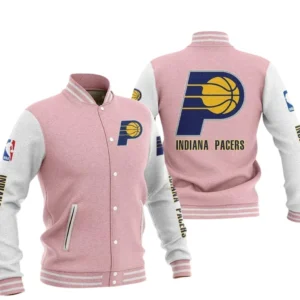 Indiana Pacers Baseball Jacket NBA82210125023 - Gift For Fan Indiana Pacers -Pink