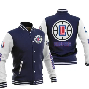 Los Angeles Clippers Baseball Jacket NBA82210125024 - Gift For Fan Los Angeles Clippers -Navy
