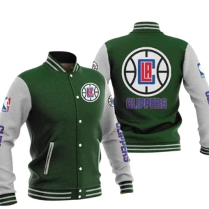 Los Angeles Clippers Baseball Jacket NBA82210125024 - Gift For Fan Los Angeles Clippers -Green
