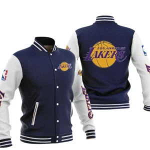 Los Angeles Lakers Baseball Jacket NBA82210125025 - Gift For Fan Los Angeles Lakers -Navy