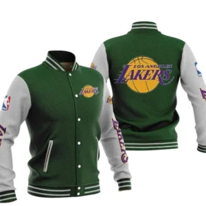 Los Angeles Lakers Baseball Jacket NBA82210125025 - Gift For Fan Los Angeles Lakers -Green