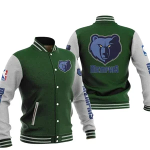 Memphis Grizzlies Baseball Jacket NBA82210125026 - Gift For Fan Memphis Grizzlies -Green