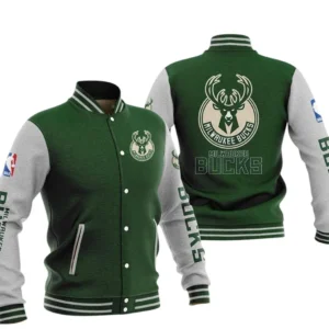 Milwaukee Bucks Baseball Jacket NBA82210125028 - Gift For Fan Milwaukee Bucks -Green
